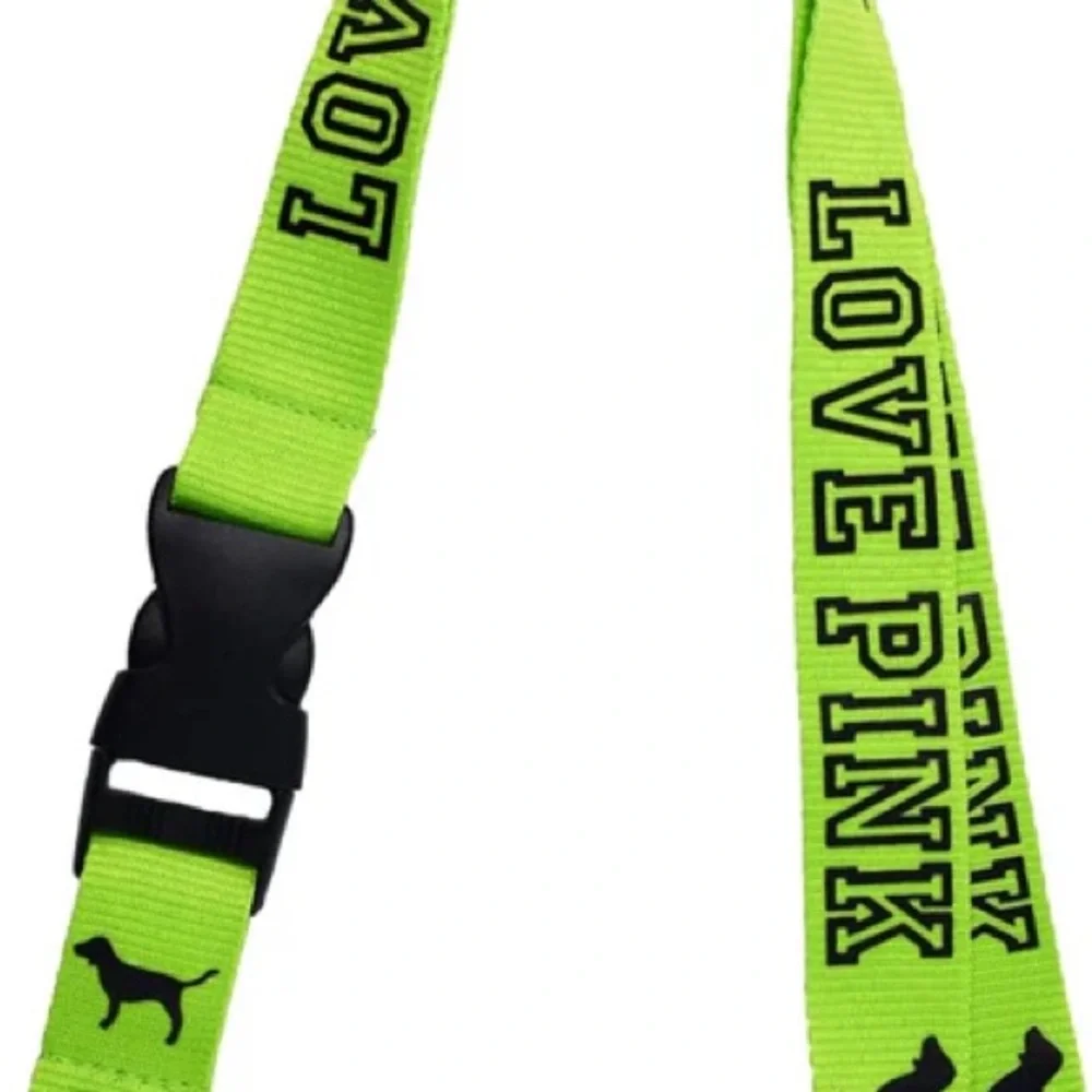 PINK Victoria's Secret Neon‎ Green Lanyard